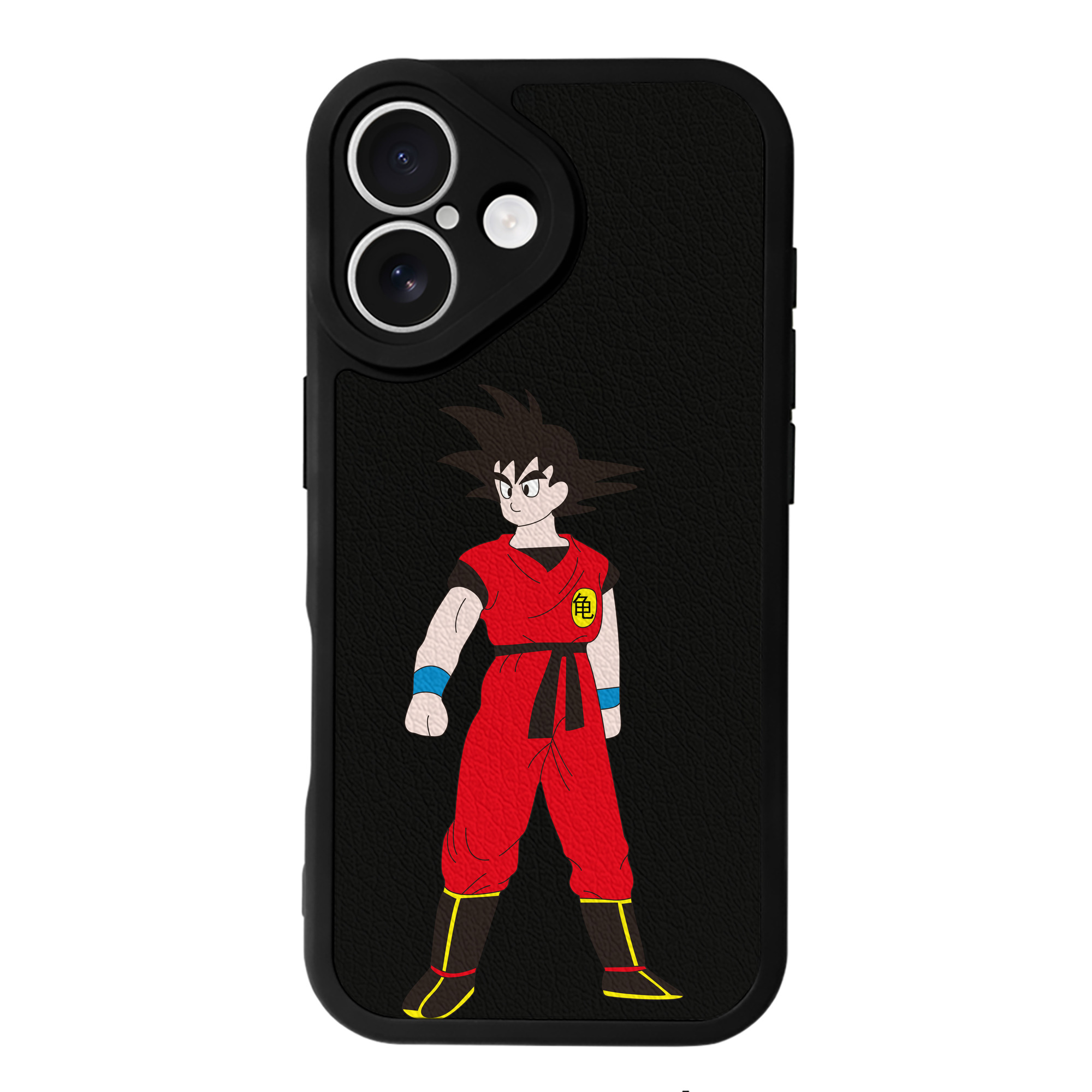 （画像用） ドラゴンボール 孫悟空（そん ごくう）Son Goku カカロット DRAGON BALL Kakarotto 【iPhone 16シリーズ対応】シリコンスマホケース（レザー調） 材質：シリコン